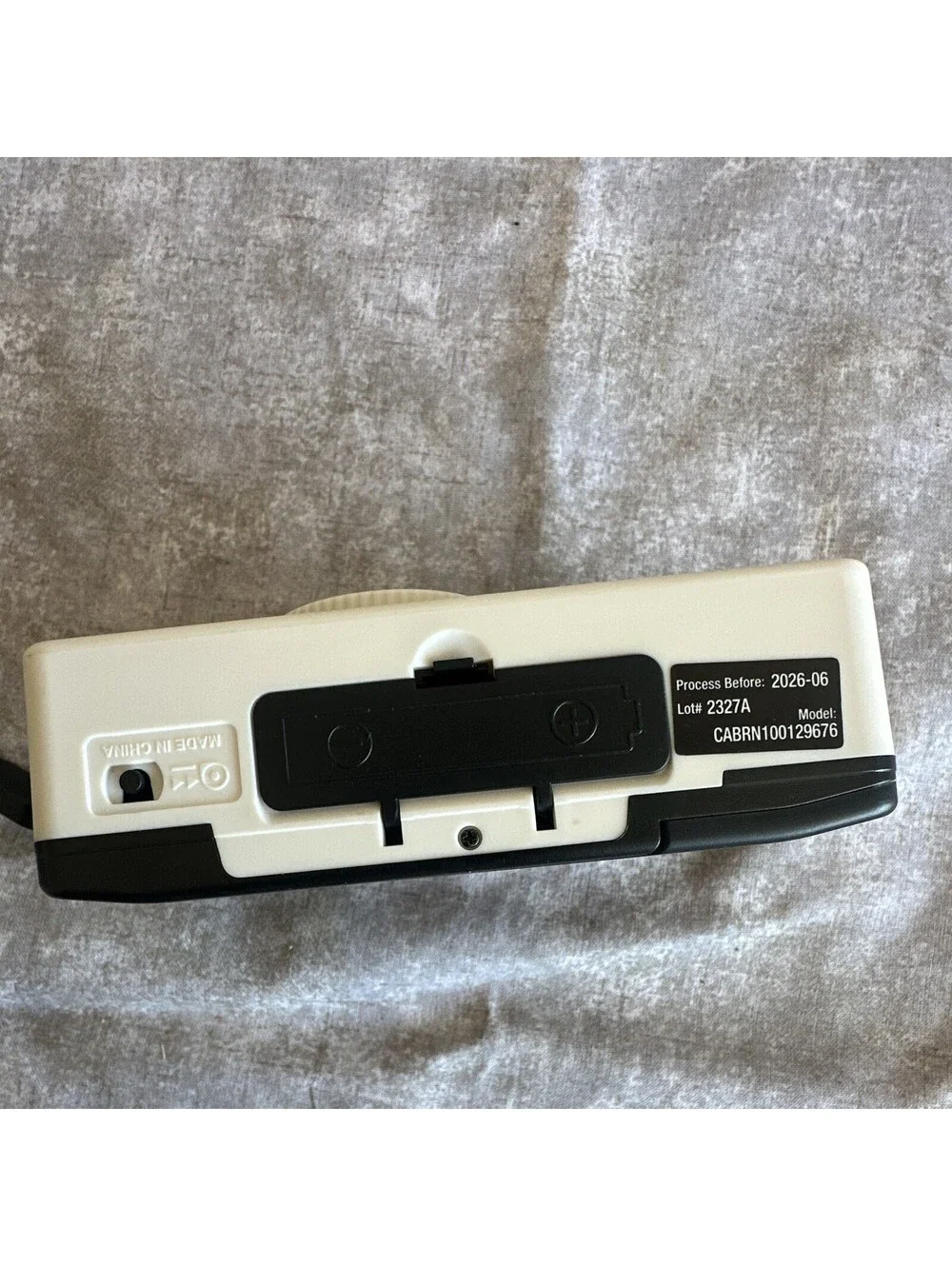 onn. 35mm Point & Shoot Film Camera Fixed Focus Built-In Flash Brown/White